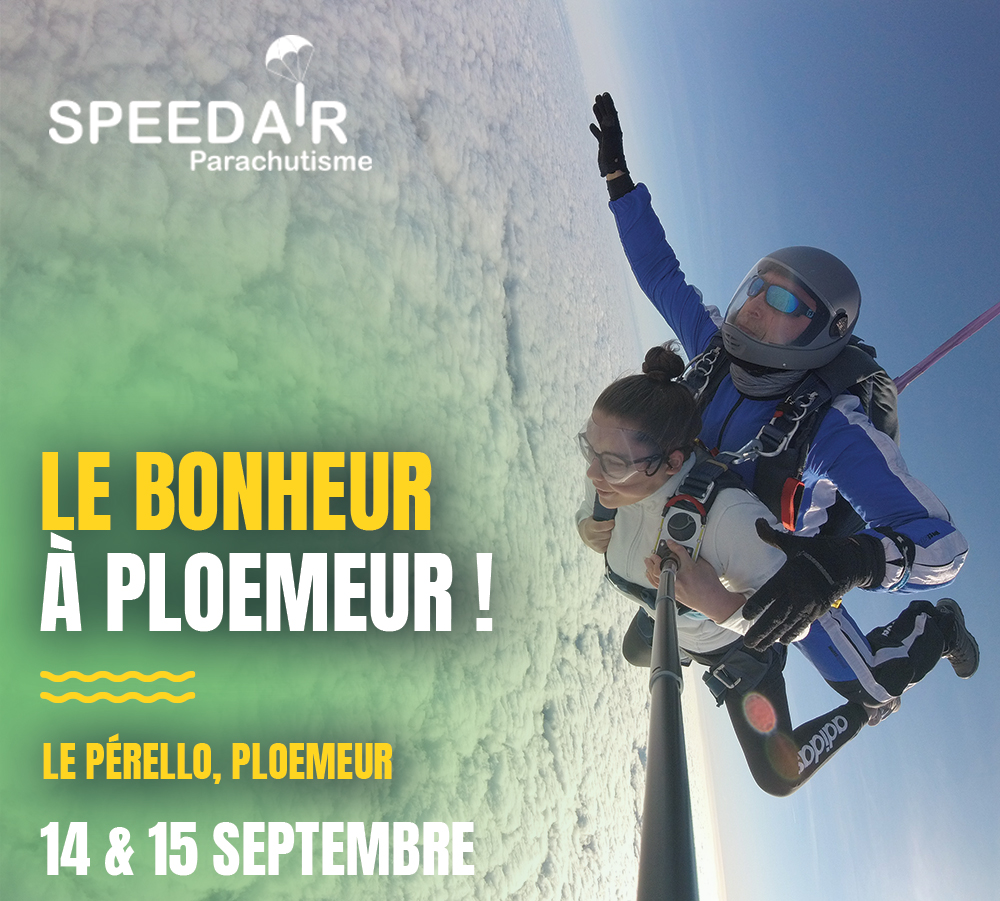 Saut en tandem avec speedair à Le Pérello le weekend du 7 et 8 septembre