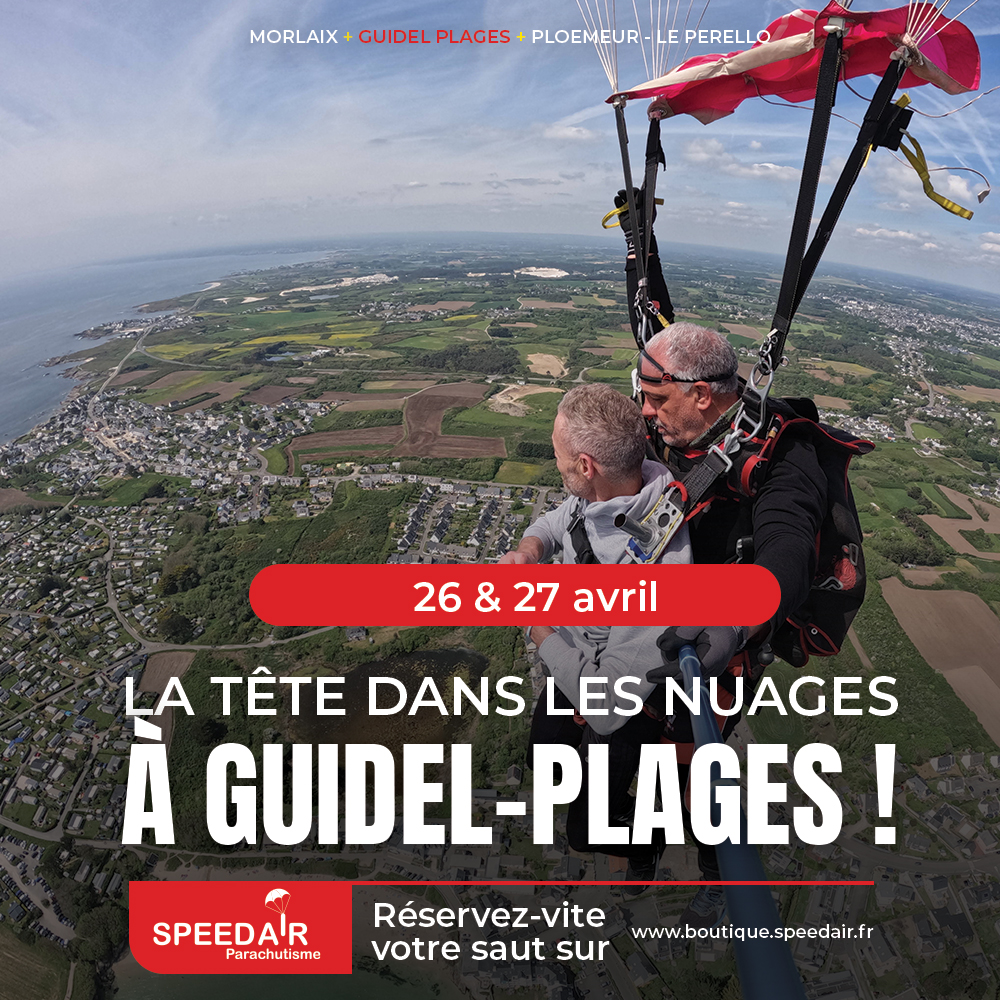 La tête dans les nuages à Guidel-Plages